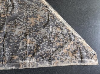 Waffen SS Zeltbahn "Platane 3". getragenes Stück, ungereinigt