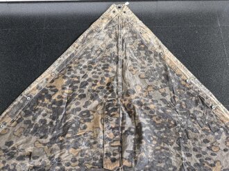 Waffen SS Zeltbahn "Platane 3". getragenes Stück, ungereinigt