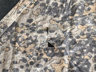 Waffen SS Zeltbahn "Platane 3". getragenes Stück, ungereinigt
