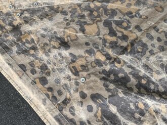 Waffen SS Zeltbahn "Platane 3". getragenes Stück, ungereinigt