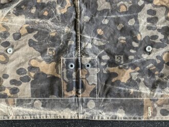 Waffen SS Zeltbahn "Platane 3". getragenes Stück, ungereinigt
