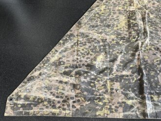 Waffen SS Zeltbahn "Platane 3". getragenes Stück, ungereinigt