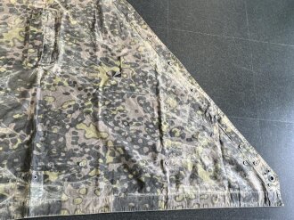 Waffen SS Zeltbahn "Platane 3". getragenes Stück, ungereinigt