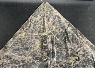 Waffen SS Zeltbahn "Platane 3". getragenes Stück, ungereinigt