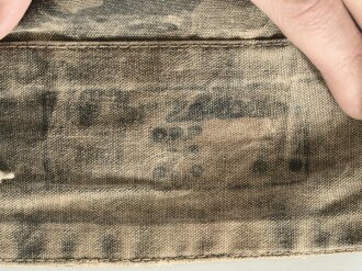 Waffen SS Zeltbahn "Platane 3". getragenes Stück, ungereinigt