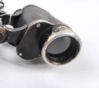 Dienstglas 6 x 30 Wehrmacht. Hersteller Leitz Wetzlar. Gute Durchsicht, Strichplatte deutlich, stärker gebrauchtes Stück