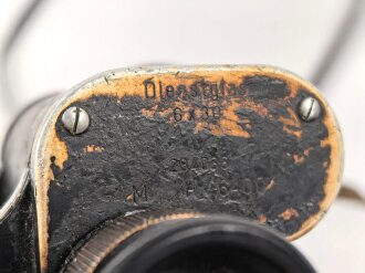 Dienstglas 6 x 30 Wehrmacht. Hersteller Leitz Wetzlar. Gute Durchsicht, Strichplatte deutlich, stärker gebrauchtes Stück