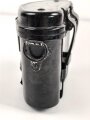 Behälter zum Dienstglas 6 x 30 der Wehrmacht aus schwarzer Preßmasse. gebraucht, guter Gesamtzustand