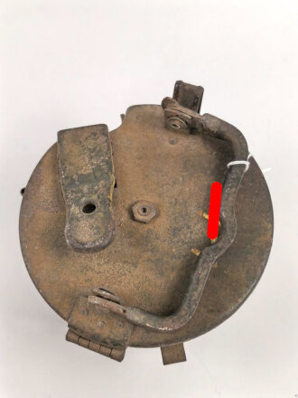Gurttrommel 34 Wehrmacht. Hersteller wc41. Ungereinigtes Stück mit originaler Tarnlackierung