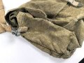 Pionier Seitentasche zum umhängen für 1 und 3 kg Ladungen , getragenes Stück, mit italienischem Beutetrageriemen versehen