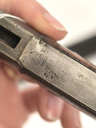 Seitengewehr M84/98 für k98 der Wehrmacht. Nummerngleiches Stück von Hörster, datiert 1939. In Koppelschuh von 1941
