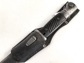 Seitengewehr M84/98 für k98 der Wehrmacht. Nummerngleiches Stück von Hörster, datiert 1939. In Koppelschuh von 1940