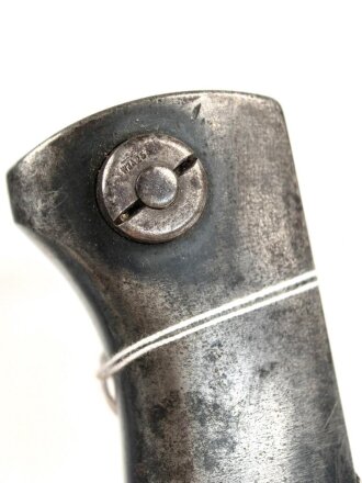 Seitengewehr M84/98 für k98 der Wehrmacht. Nummerngleiches Stück von Hörster, datiert 1939. In Koppelschuh von 1940