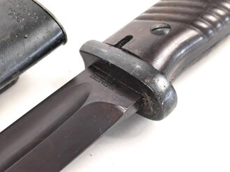 Seitengewehr M84/98 für k98 der Wehrmacht. Nummerngleiches Stück von Berg & Co 1938