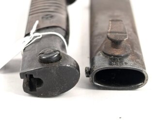 Seitengewehr M84/98 für k98 der Wehrmacht. Nummerngleiches Stück von Berg & Co 1938