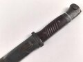 Seitengewehr M84/98 für k98 der Wehrmacht. Nummerngleiches Stück von bym 4"(Genossenschafts-Maschinenhaus der Büchsenmacher Ferlach) 1943. Seltener Hersteller