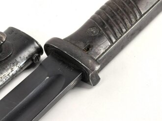 Seitengewehr M84/98 für k98 der Wehrmacht. Nummerngleiches Stück von Eickhorn Solingen 1939.