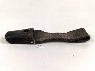 Schokoladenbrauner Koppelschuh für ein Extraseitengewehr KS98 der Luftwaffe. Ungereinigtes Stück