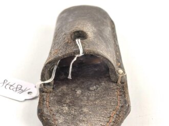 Schokoladenbrauner Koppelschuh für ein Extraseitengewehr KS98 der Luftwaffe. Ungereinigtes Stück