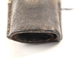 Schokoladenbrauner Koppelschuh für ein Extraseitengewehr KS98 der Luftwaffe. Ungereinigtes Stück
