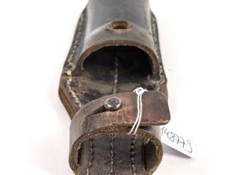 Koppelschuh für ein Seitengewehr M94/98 zum k98 der Wehrmacht. Getragenes Stück mit Reichsbetriebsnummer
