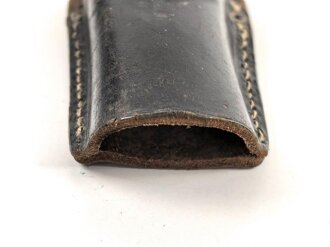 Koppelschuh für ein Seitengewehr M94/98 zum k98 der Wehrmacht. Getragenes Stück mit Reichsbetriebsnummer