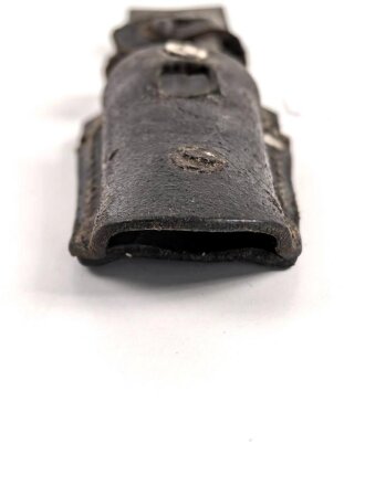 Koppelschuh für ein Seitengewehr M94/98 zum k98 der Wehrmacht. Vermutlich in der Zeit instandgesetztes Stück
