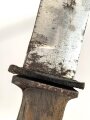 Nahkampfmesser Wehrmacht. Seltene Ausführung von "Tiger Solingen"  in gutem Gesamtzustand. Ungereinigtes Stück