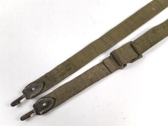 Trageriemen für einen Brotbeutel des Heeres. Ungereinigtes Stück, datiert 1941