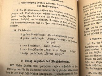 L.Dv. 1601 "Die Fallschirmgrundausbildung für die Fallschirmtruppe" datiert 1940, 31 Seiten
