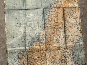 Deutsche Fliegerkarte Skandinavien herausgegeben vom Reichsluftfahrtministerium