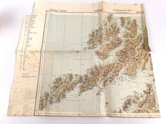 Deutsche Militärkarte "Lofoten" Norwegen,...