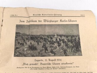 "Deutsche Kavallerie Zeitung" 1 Juni 1929, 2. Jahrgang Nr, 6, DIN A4, geknickt 