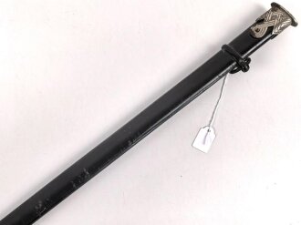 Polizei III.Reich, Scheide für einen Führerdegen. Originallack, ungereinigt, Gesamtlänge 83,5cm