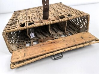 Geschoßkorb Wehrmacht, ungereinigtes Stück, Maße 36 x 37 x 10cm