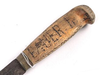 Finnland Titowka 1941 / 42, " Finnmesser" des Soldaten " Bauer"