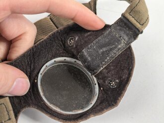 Faltbrille Schutzbrille Wehrmacht mit Ultrasingläsern Guter Zustand, in Hülle