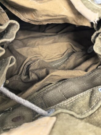 Rucksack Wehrmacht in Tropenausführung, getragenes Stück, ungereinigt