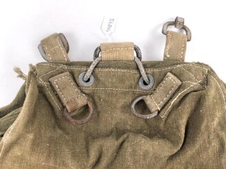 Rucksack Wehrmacht in Tropenausführung, getragenes Stück, ungereinigt