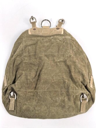 Rucksack Wehrmacht in Tropenausführung, getragenes Stück, ungereinigt