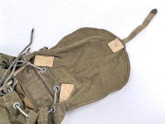 Rucksack Wehrmacht in Tropenausführung, getragenes Stück, ungereinigt