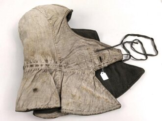 Winterkopfhaube Wehrmacht Heer, Mausgrau auf weiß wendbar. getragenes Stück, ungereinigt