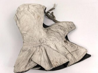 Winterkopfhaube Wehrmacht , Blaugrau auf weiß wendbar. getragenes Stück, ungereinigt