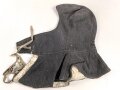 Winterkopfhaube Wehrmacht , Blaugrau auf weiß wendbar. getragenes Stück, ungereinigt