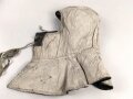 Winterkopfhaube Wehrmacht , Blaugrau auf weiß wendbar. getragenes Stück, ungereinigt
