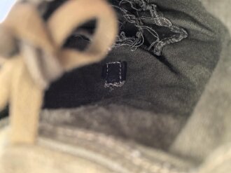 Pionier Rucksack für 3kg Ladungen und das Kochgeschirr. Seltene Variante mit angenähten Trageriemen