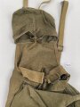 Pionier Rucksack für 3kg Ladungen und das Kochgeschirr. Seltene Variante mit angenähten Trageriemen