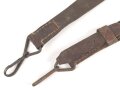 Einzelner Trageriemen für eine Lafette MG34 / 42. Von der norwegichen Armee nach Ende des 2. Weltkrieg gefertigt. Gebraucht, ungereinigt