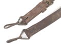 Einzelner Trageriemen für eine Lafette MG34 / 42. Von der norwegichen Armee nach Ende des 2. Weltkrieg gefertigt. Gebraucht, ungereinigt