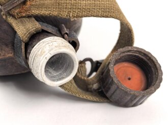 Feldflasche in Tropenausführung der Wehrmacht. Datiert 1943, Becher fehlt
